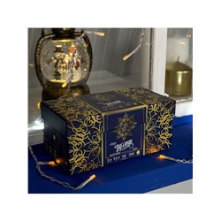 Гирлянда «Бахрома» 3×0.6 м, IP44, УМС, прозрачная нить, 160 LED, свечение жёлтое, мерцание белым, 220 В