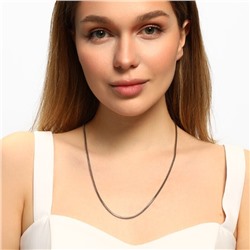 Цепочка коллекция "Дубай", покрытие посеребрение, плетение снейк круглый, арт.213.291