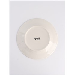 Тарелка новогодняя плоская «Новогодний хоровод», d=20 см