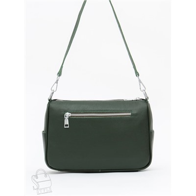 Сумка женская кожаная 2041-9NN d.green Natale Navetta