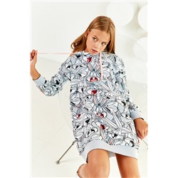 Платье д/дев CRAZY GETUP "Looney Tunes" AW21GJ0800 серый
