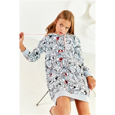 Платье д/дев CRAZY GETUP "Looney Tunes" AW21GJ0800 серый