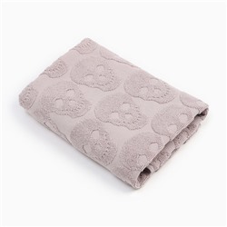 Полотенце махровое Love Life Sculls 50×90 см, 100% хлопок, 450 г/м², светло-розовое