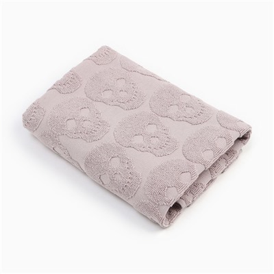 Полотенце махровое Love Life «Sculls» 50×90 см, светло-розовый, 100% хл, 450 г/м²