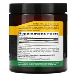 Country Life, Natural Activated Coconut Charcoal Powder, 500 mg, 5 oz (141.7 g)