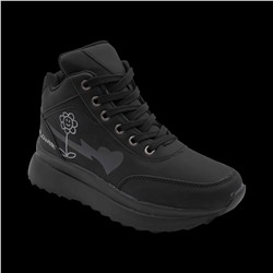 Кроссовки на меху В939-1 черные п/п