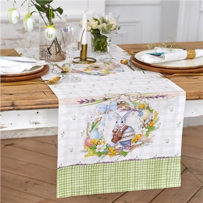 Дорожка на стол «Уютная Пасха», 40×146 см, 100% хлопок, саржа 190 г/м²