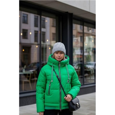 Демисезонная куртка, арт. Н3039, Евро-зима (Зеленый)