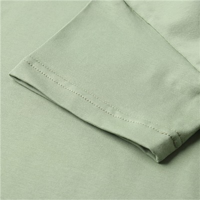 Футболка детская однотонная MINAKU: Casual Collection, цвет хаки, рост 110 см