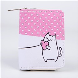 Кошелёк на молнии Love, розовый