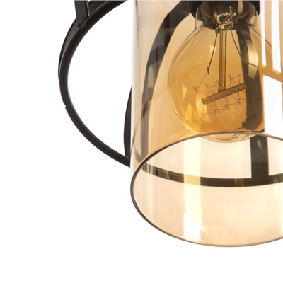 Светильник «Клауд» 1×40 Вт Е27 бронза/черный 19×19×25(125)см