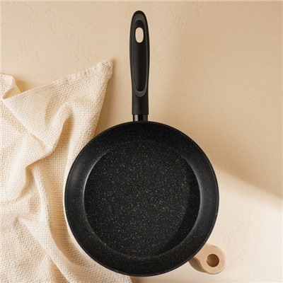 Сковорода SL Home, d=26, h=4.9 см, кованый алюминий, антипригарное покрытие, индукция, чёрная