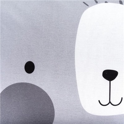 Постельное бельё 1.5-спальное «Этель» Gray bear, бязь