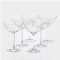 Набор бокалов для коктейля из хрустального стекла Bohemia Crystal «Кейт», 220 мл, 6 шт.