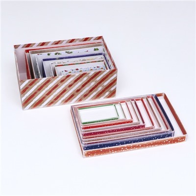 Набор подарочных коробок 10 в 1 «Сказочного Нового года», 30×19×11.5 - 12×6.5×4 см