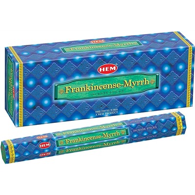 HEM Благовония шестигранник упаковка 6шт: Frannkinecenes Myrrh (1 блок)