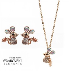 Комплект с кристаллами Swarovski