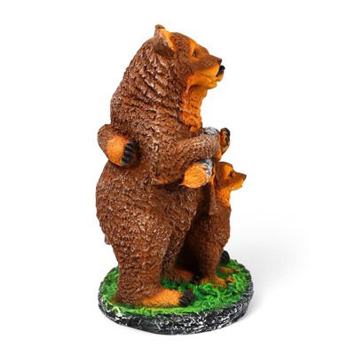 Садовая фигура из полистоуна «Мишки-семейка», 45×25×32 см