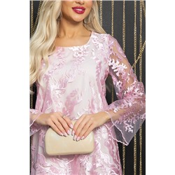 Платье Блестящий выход (розовое) П11900