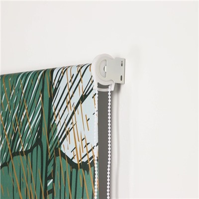 Штора рулонная 3D «Тэнз», 60×200 см (с учётом креплений 3.5 см), блэкаут