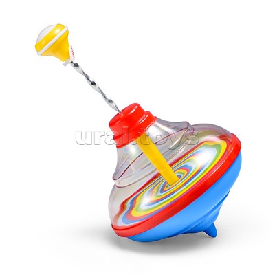 Юла малая прозрачная с музыкой