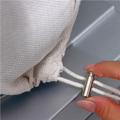 Чехол на бутыль для кулера Доляна Water, 19 л, лён, белый