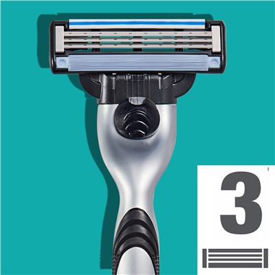 Кассеты для бритвы Dʤɪˈlett МАК-3 (3 шт.) (Оригинал)