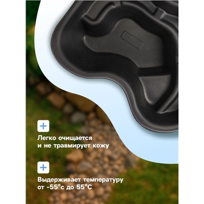 Пруд садовый пластиковый, 110 л, чёрный