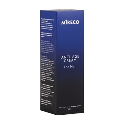 Крем для мужчин anti-age cream for man Mireco стекло, 50 мл