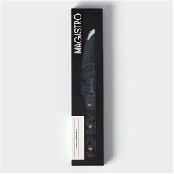 Нож для мяса и стейков Magistro Dark wood, длина лезвия 12.7 см