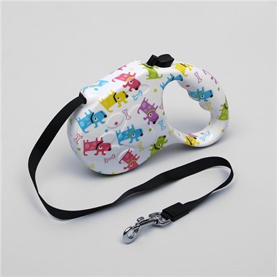 Рулетка «Лапа», 5 м, до 35 кг, принт собаки