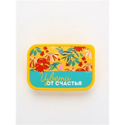 Ланч - бокс прямоугольный «Цвети от счастья», 1200 мл