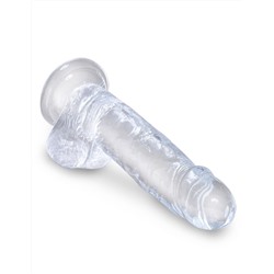 Прозрачный фаллоимитатор 7  Cock with Balls - 20,3 см.