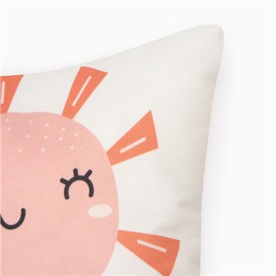 Подушка декоративная «Этель. Солнышко», 30×30 см, велюр