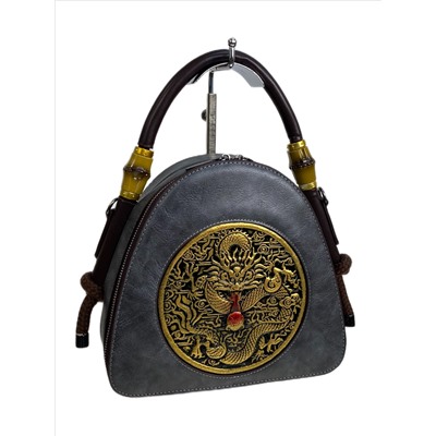 Женская сумка из искусственной кожи, цвет графит