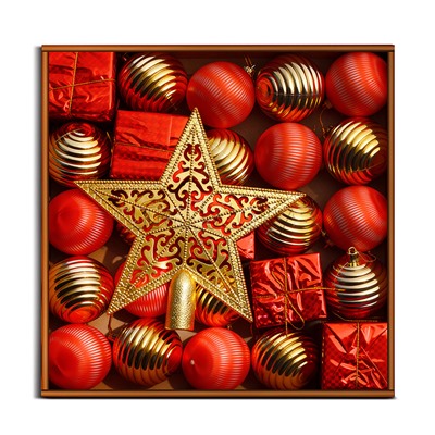 Набор новогодних украшений "Краски Нового года" (6см)