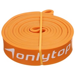 Эспандер ленточный многофункциональный ONLYTOP, 208х2,9х0,5 см, 11-36 кг, цвет оранжевый