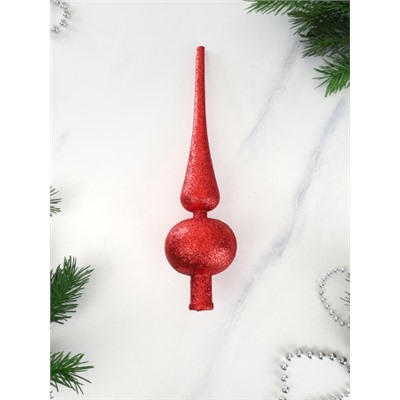 Верхушка на елку Пика 25 см красная / ZAF210143 /уп 100/320/
