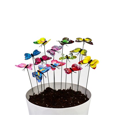 Штекер «Бабочка Дельфиус», 25 см, набор 15 шт., МИКС