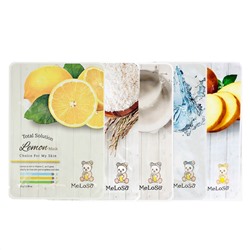 Dr.MeLoSo Набор тканевых масок для сухой кожи лица: увлажнение и отшелушивание, 5 x 25 г 25127