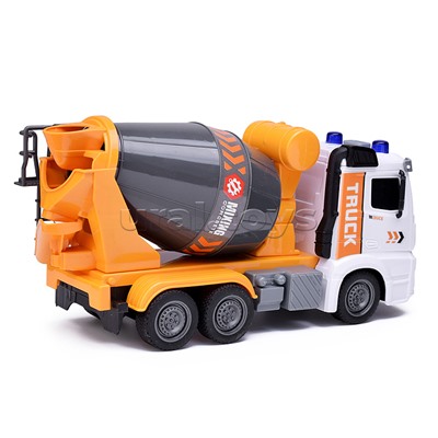 Машина "Бетономешалка" на батарейках, в коробке