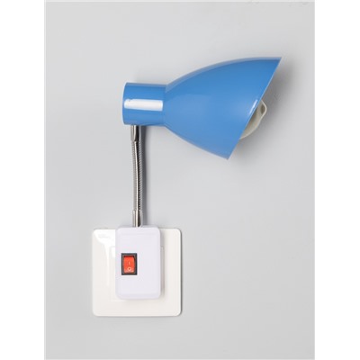 Бра в розетку «Классика» 1×10 Вт Е27 синий 10×14.5×25 см