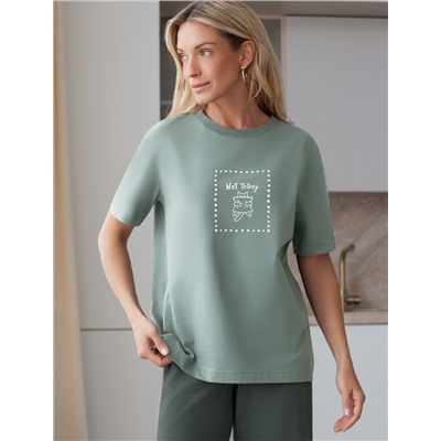 VILATTE Футболка D49.136