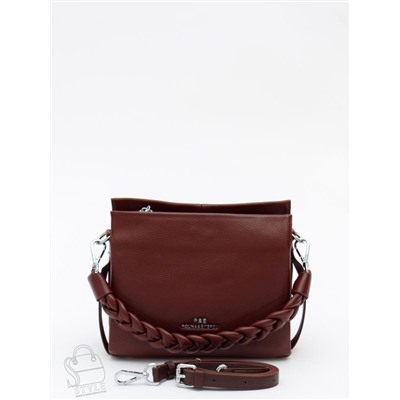 Сумка женская кожаная 2352Y wine red Polina&Eiterou