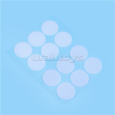 Липучки самоклеящиеся для рукоделия "DIY" диаметр 3 см, 12 шт, 6 пар в пластиковом пакете с блистерным подвесом