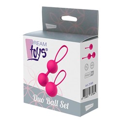 Набор розовых вагинальных шариков PLEASURE BALLS   EGGS DUO BALL SET