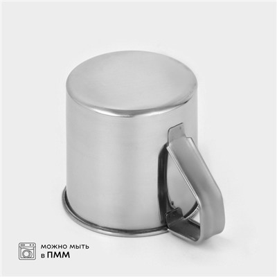 Кружка из нержавеющей стали, 250 мл, d=7.5 см