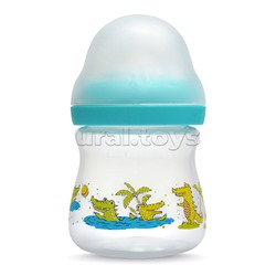 Бутылочка широкое горло с силиконовой соской без ручек "Африка" ассорти, 150 мл