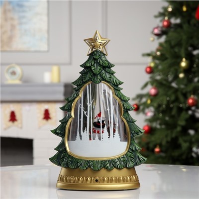 Фигура светодиодная «Новогодние мотивы», 31.2×9.5×20.2 см, музыка, батарейки ААх3 (не в комплекте), USB, свечение тёплое белое