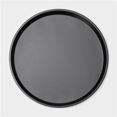 Форма для пиццы Доляна «Жаклин», d=32 см, антипригарное покрытие, чёрная